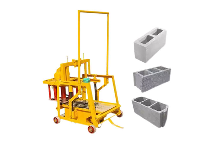 Small Mobile Brick Making Machine - Diesel Fuel QMY2-40